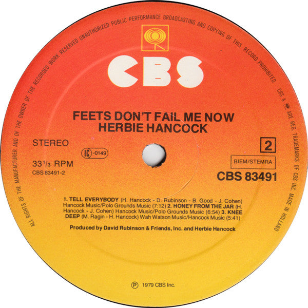 Herbie Hancock : Feets Don't Fail Me Now (LP, Album)