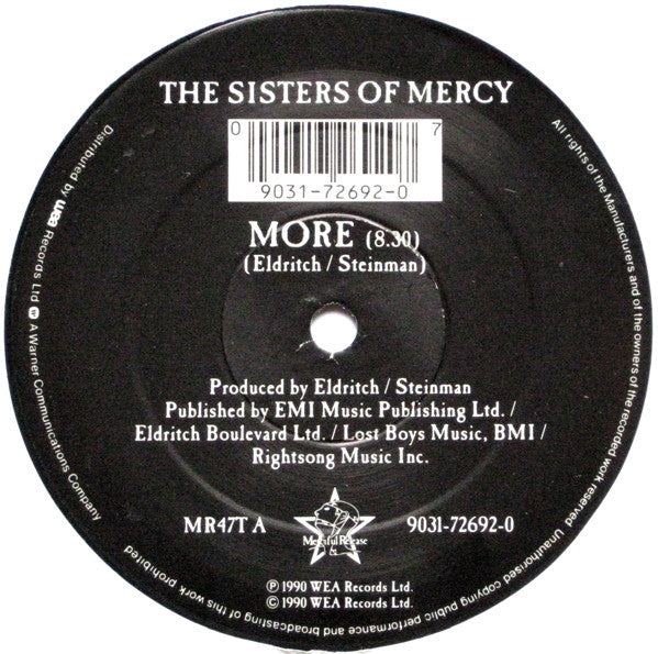 The Sisters Of Mercy : More (12", Single)