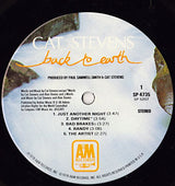 Cat Stevens : Back To Earth (LP, Album)