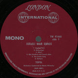 Topol : War Songs By: Topol / Israeli War Songs (LP, Album, Mono)