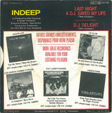 Indeep : Last Night A D.J. Saved My Life (7", Single)