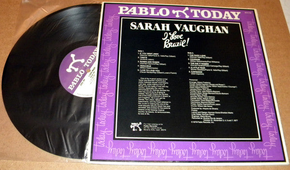 Sarah Vaughan : I Love Brazil! (LP, Album, Als)