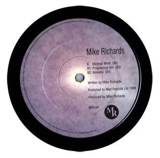 Mike Richards : Minimal Mind (12")