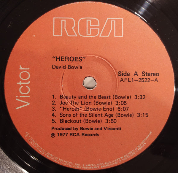 David Bowie : "Heroes" (LP, Album)