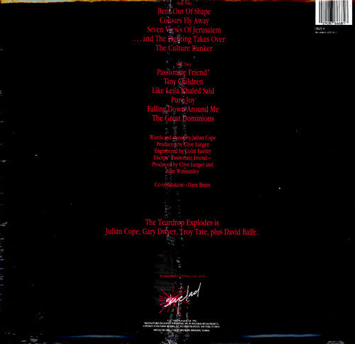 The Teardrop Explodes : Wilder (LP, Album, RE)