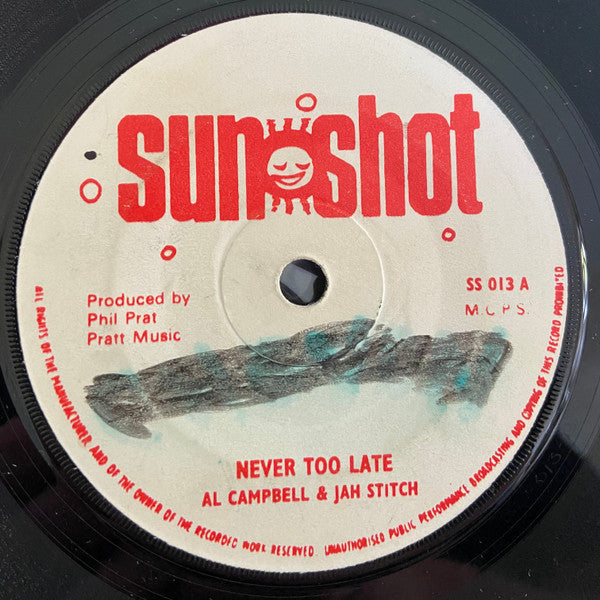Al Campbell & Jah Stitch / Al Campbell : Never Too Late / No More Running (7")