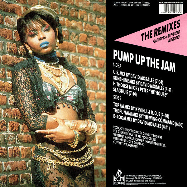 Technotronic Featuring Felly : Pump Up The Jam (The Remixes) (12", Maxi)