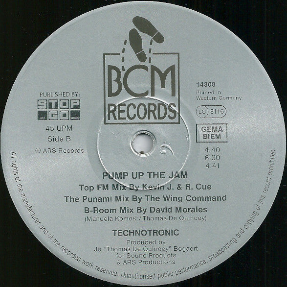 Technotronic Featuring Felly : Pump Up The Jam (The Remixes) (12", Maxi)