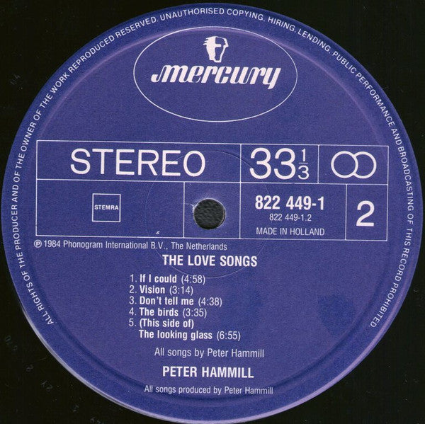 Peter Hammill : The Love Songs (LP, Album)