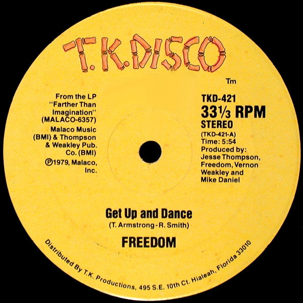 Freedom (2) : Get Up And Dance (12")