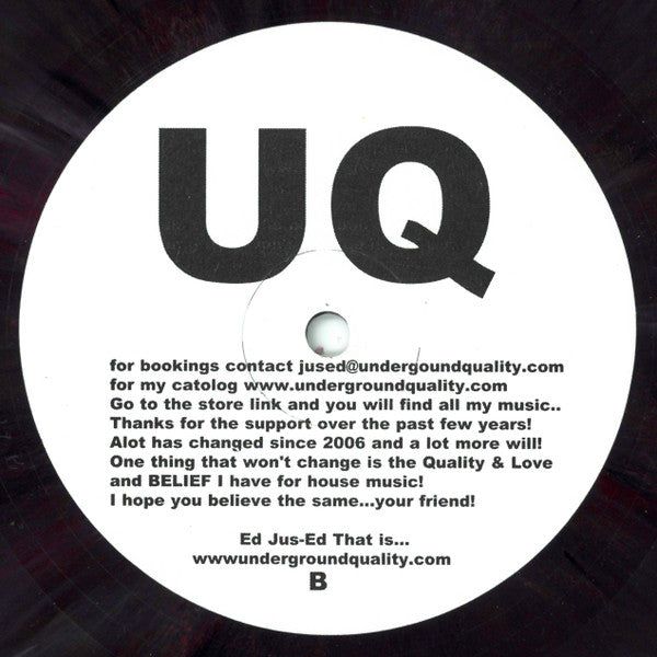 DJ Jus-Ed* vs DJ Qu : Real House Music... (12", Mix)
