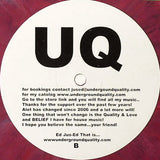 DJ Jus-Ed* vs DJ Qu : Real House Music... (12", Mix)