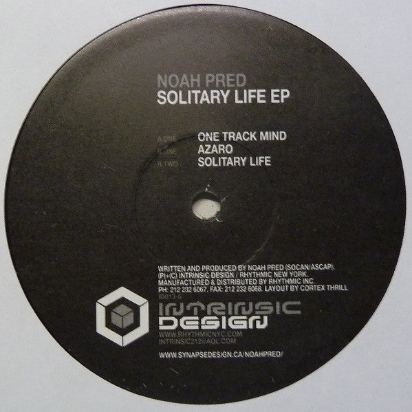 Noah Pred : Solitary Life EP (12", EP)
