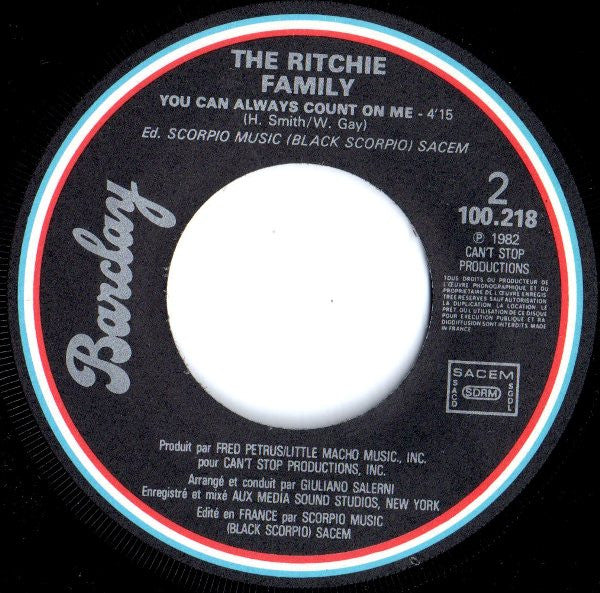 The Ritchie Family : I'll Do My Best (For Your Baby) (7", Single)