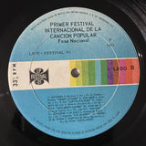 Various : I Festival Nacional De La Canción Popular (Fase Nacional) (LP, Comp)