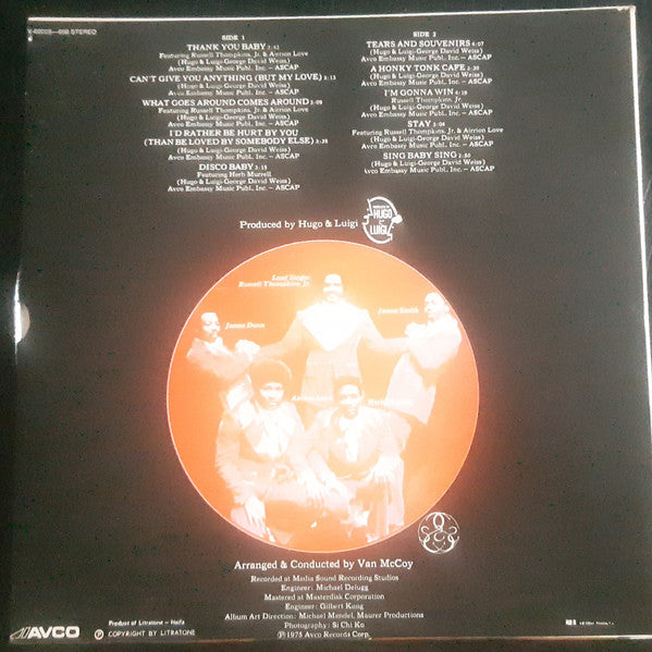 The Stylistics : Thank You Baby (LP, Album, Mon)