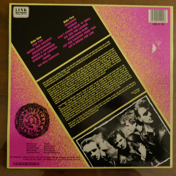 Anti-Nowhere League : Live And Loud!! (LP, Album)