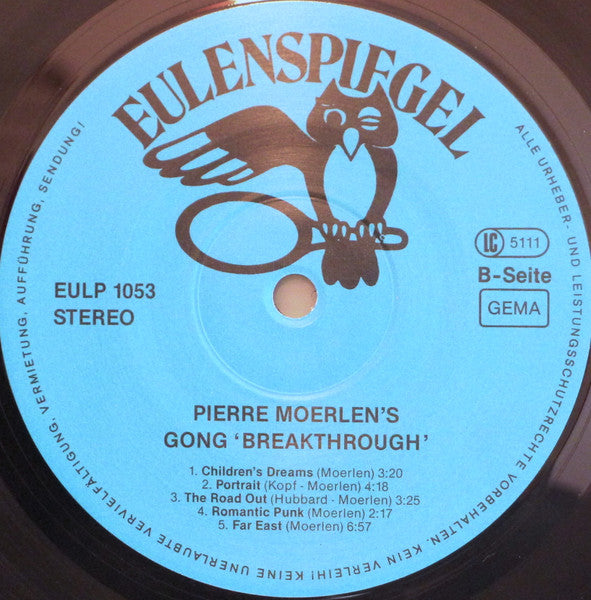 Pierre Moerlen's Gong : Breakthrough (LP, Album)