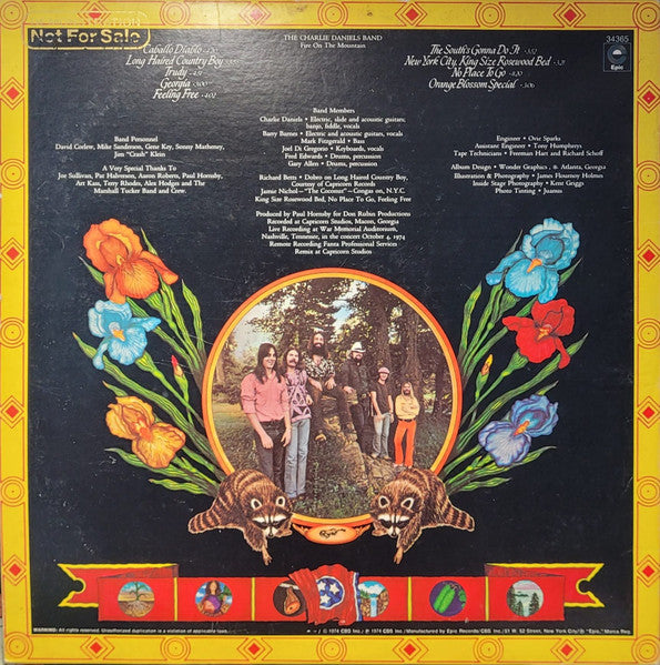 The Charlie Daniels Band : Fire On The Mountain (LP, Album, Dem)