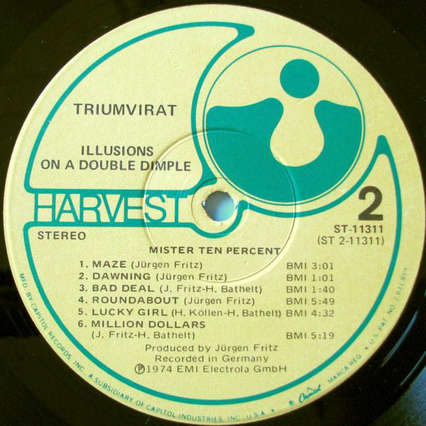 Triumvirat : Illusions On A Double Dimple (LP, Album, Jac)
