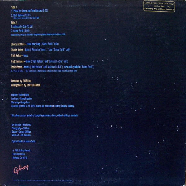 Dewey Redman : Soundsigns (LP, Album)