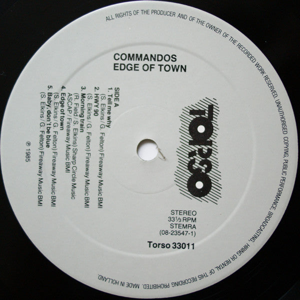 Commandos* : Edge Of Town (LP, Album)