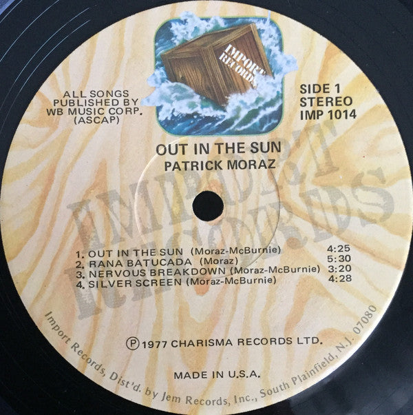 Patrick Moraz : Out In The Sun (LP, Album)