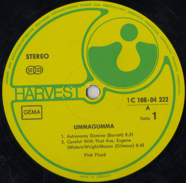 Pink Floyd : Ummagumma (2xLP, Album, RE)