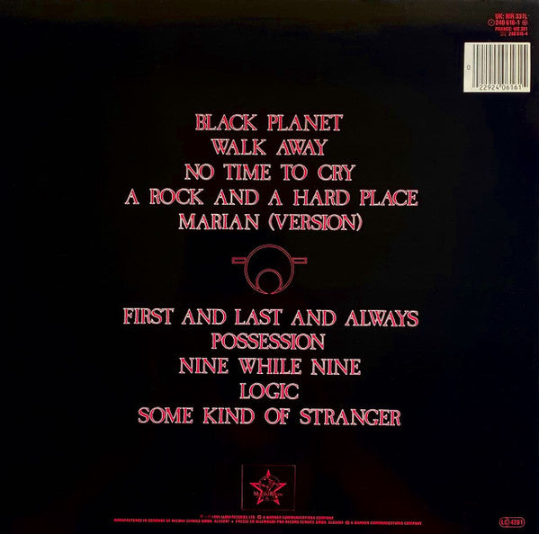 The Sisters Of Mercy : First And Last And Always (LP, Album, Bar)