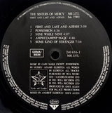 The Sisters Of Mercy : First And Last And Always (LP, Album, Bar)