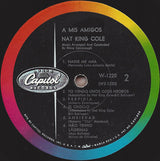 Nat King Cole : A Mis Amigos (LP, Album, Mono)