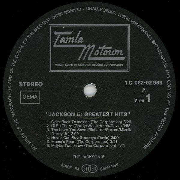 Jackson 5* : Greatest Hits (LP, Comp)