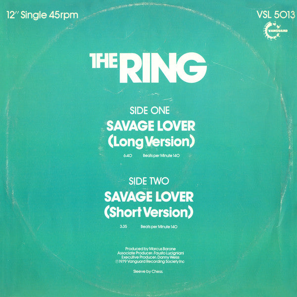 The Ring : Savage Lover (12", Single)