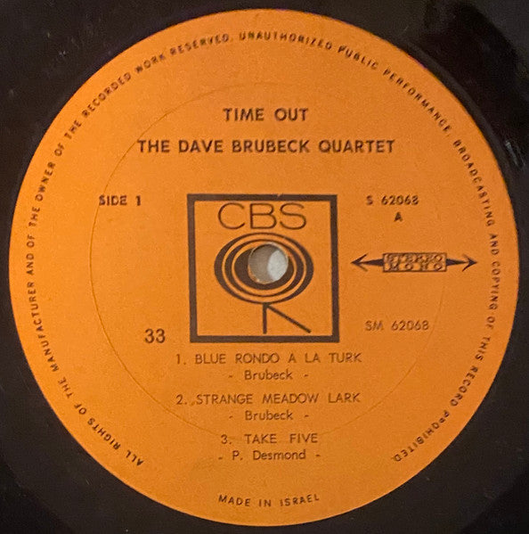 The Dave Brubeck Quartet : Time Out (LP, Album)