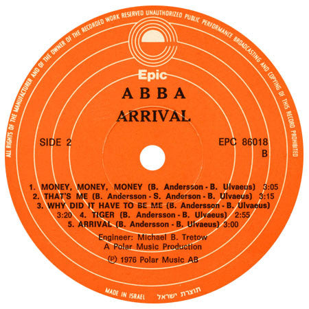 ABBA : Arrival (LP, Album)