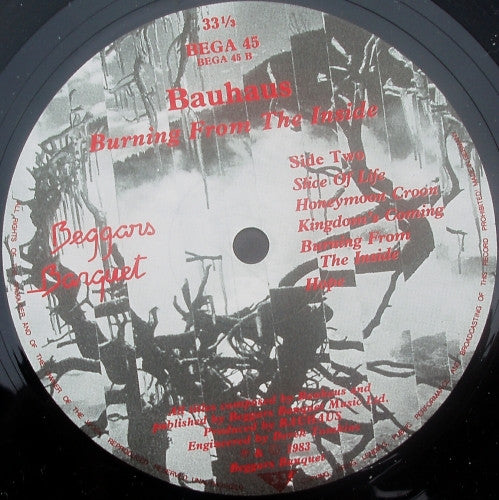 Bauhaus : Burning From The Inside (LP, Album)