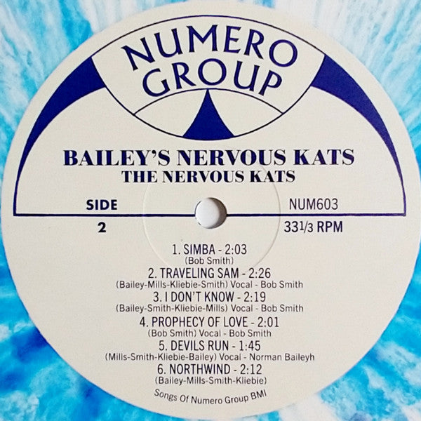 Bailey's Nervous Kats : The Nervous Kats (LP, Album, RE, Whi)