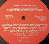 Various : Songs Of The Ghettos (LP)