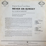 Manos Hadjidakis : Never On Sunday (Original Sound Track Music) (LP, Mono, RE)