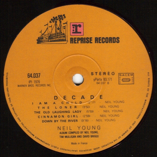 Neil Young : Decade (3xLP, Comp, Gat)