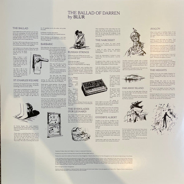 Blur : The Ballad Of Darren (LP, Album, Num, Pic, Zoe)