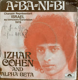 Izhar Cohen And Alpha Beta* : A-Ba-Ni-Bi (7", Single)