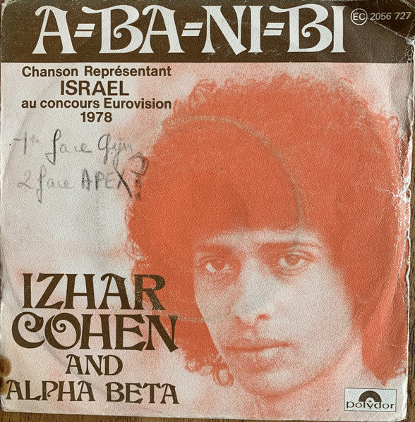 Izhar Cohen And Alpha Beta* : A-Ba-Ni-Bi (7", Single)