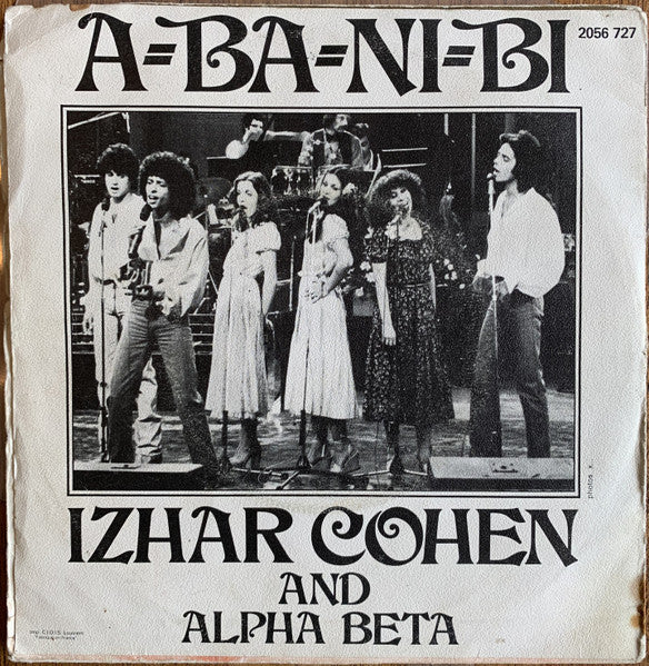 Izhar Cohen And Alpha Beta* : A-Ba-Ni-Bi (7", Single)