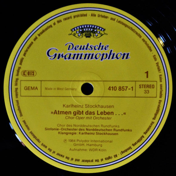 Stockhausen* : »Atmen Gibt Das Leben ...« (LP)