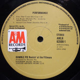 Humble Pie : Performance: Rockin' The Fillmore (2xLP, Album, Gat)
