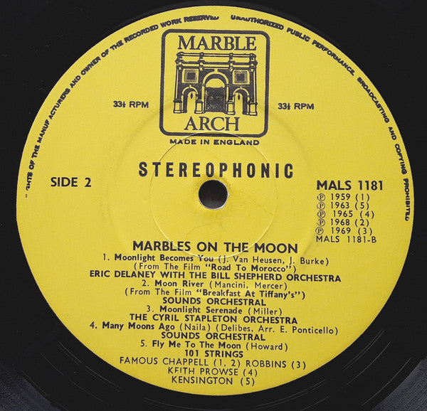 Various : Marbles On The Moon (LP, Comp)