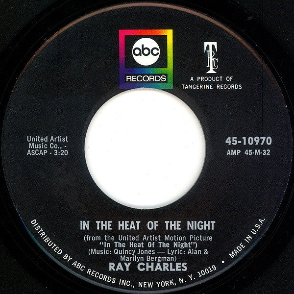 Ray Charles : In The Heat Of The Night (7", Single)