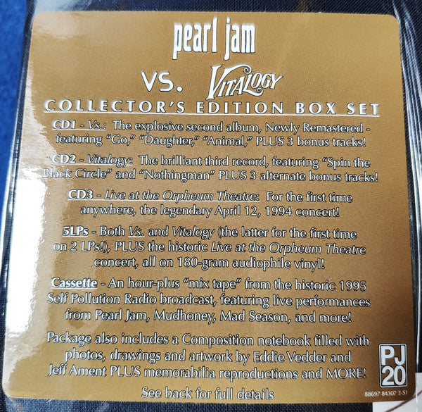 Pearl Jam : Vs. / Vitalogy (LP, Album, RE, RM + 2xLP, Album, RE, RM + 2xLP, Al)