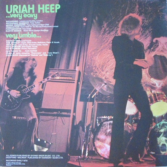 Uriah Heep : ...Very 'Eavy Very 'Umble... (LP, Album, RP, Gat)
